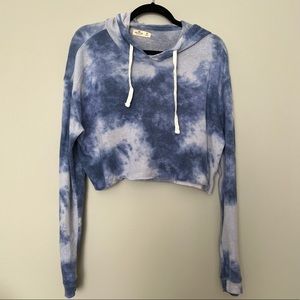 Cropped tie dye sweater